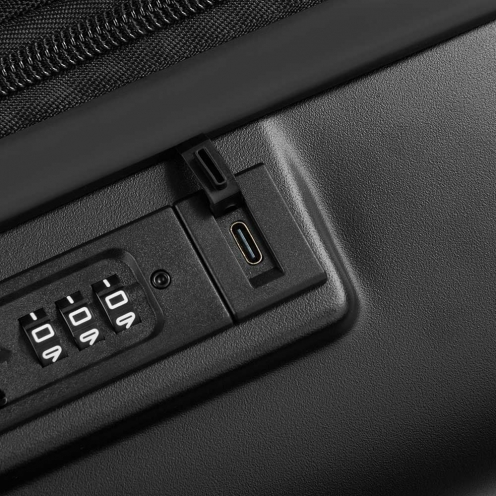 خرید چمدان دلسی مدل پژو سایز کابین رنگ مشکی چمدان ایران - delsey paris PEUGEOT ZIP CABINE 55 CM 00100780100 chamedaniran 8
